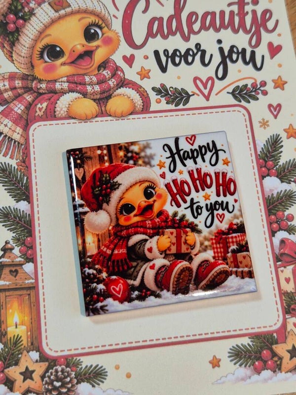 Magneet tegel | Happy ho ho ho to you