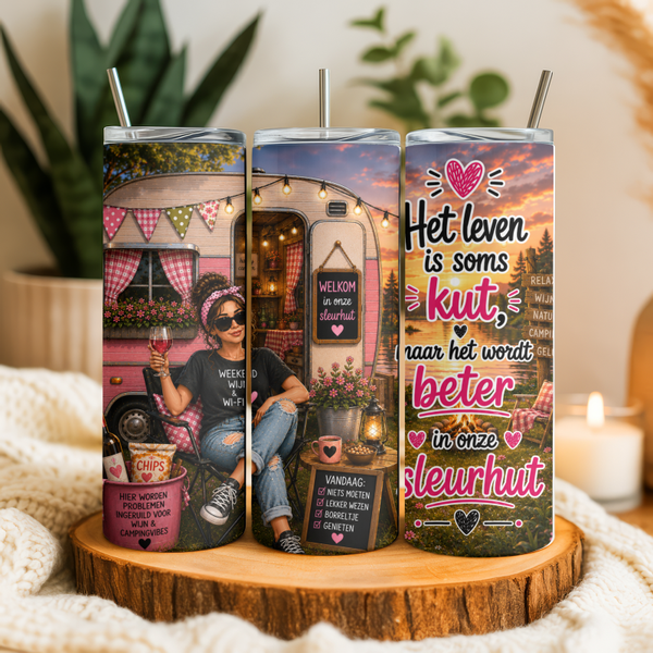 Tumbler | Het leven is kut...camping