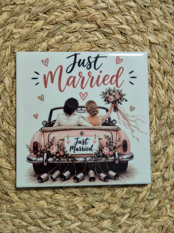Tegel | Just Married (vrouw & vrouw)