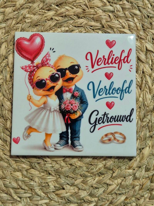 Tegel | Verliefd, verloofd, getrouwd