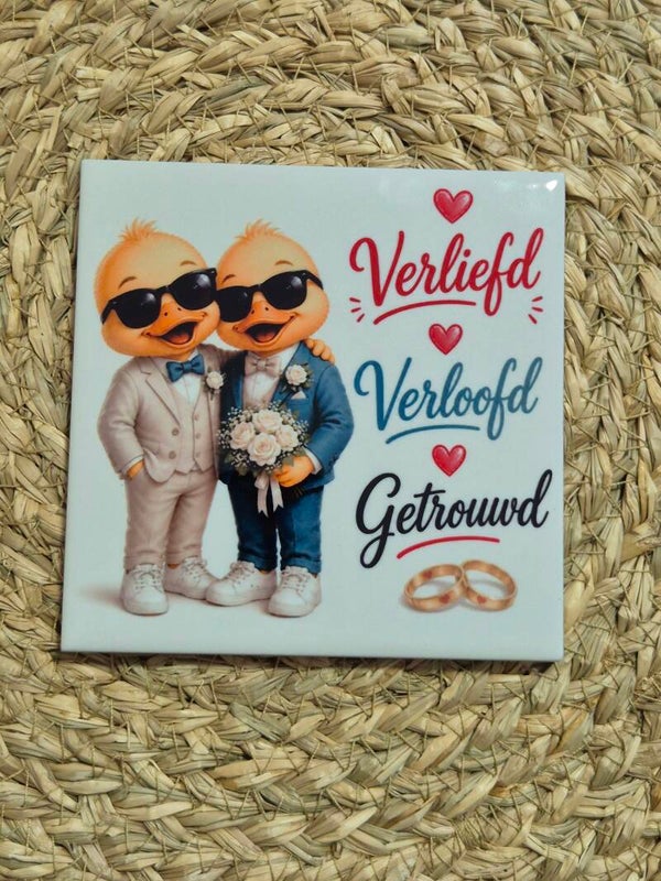Tegel | Verliefd, verloofd, getrouwd (man & man)