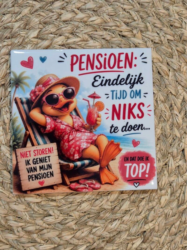 Tegel | Pensioen vrouw