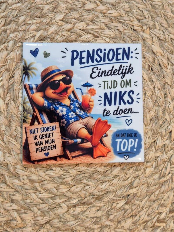 Tegel | Pensioen man