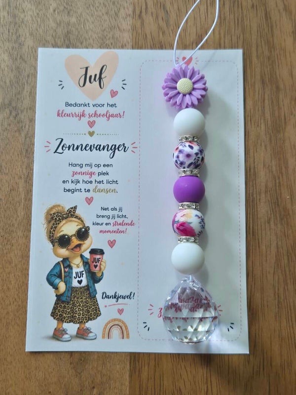 Zonnevanger Juf Paarse bloem