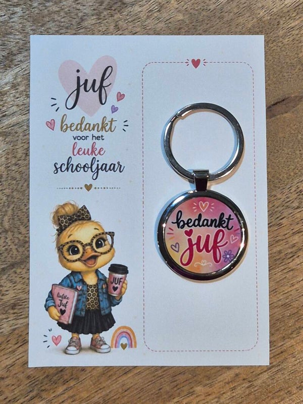 Sleutelhanger | Juf bedankt