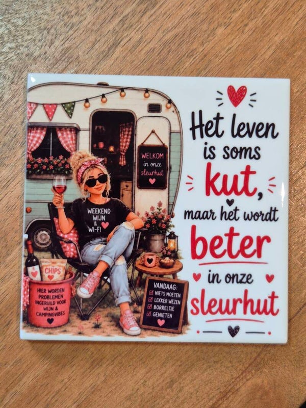 Tegel | Het leven is kut maar het word beter in onze sleurhut