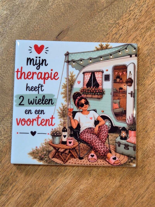 Tegel | Mijn therapie heeft twee wielen en een voortent