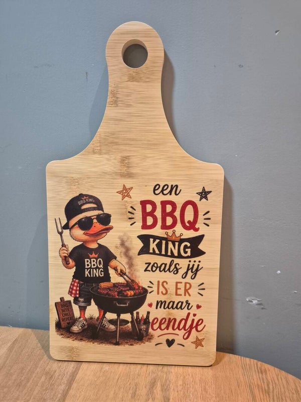 Borrelplank | BBQ KIng zoals jij is er maar eendje