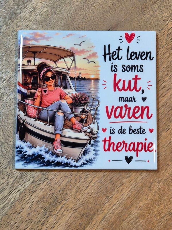 Tegel | Het leven is soms kut maar varen is de beste therapie