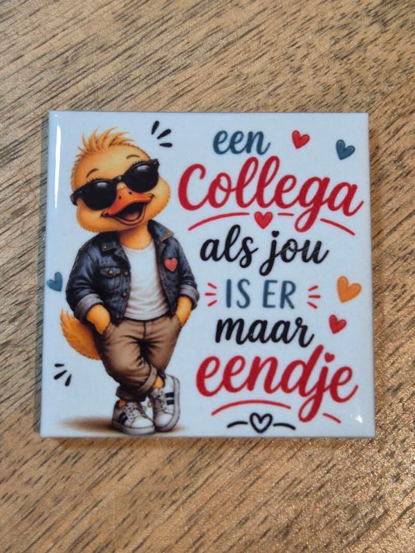 Magneet tegel | collega zoals jou is er maar eendje man