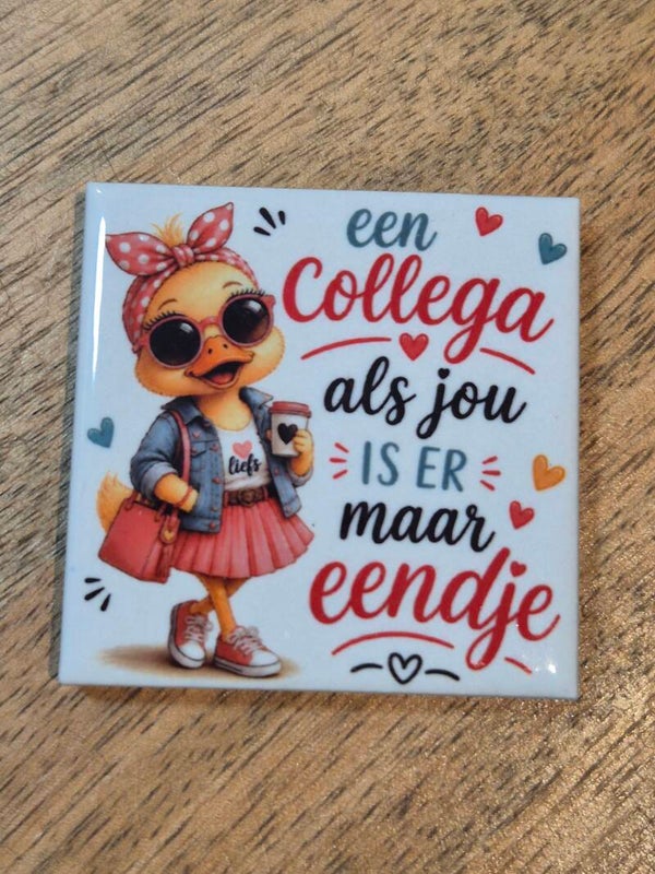 Magneet tegel | collega zou jou is er maar eendje vrouw