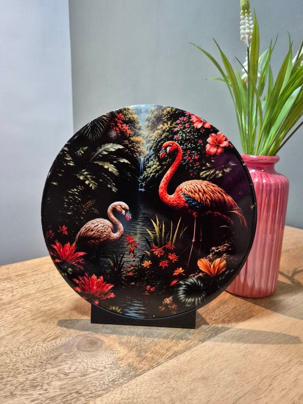 Ronde tegel 20 cm | Flamingo