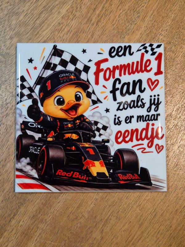 Tegel | Formule 1 fan eendje