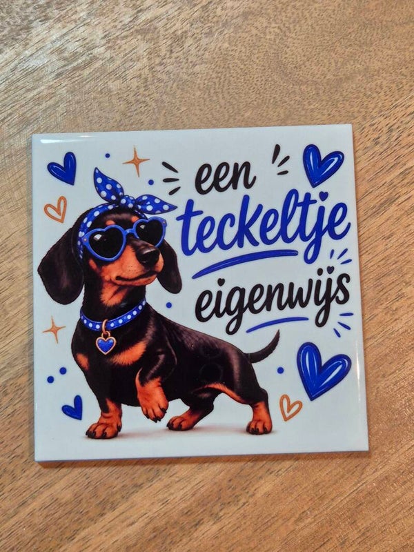 Tegeltje | Teckeltje eigenwijs