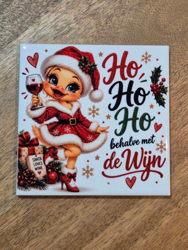 Tegel | Ho ho ho behalve met de wijn