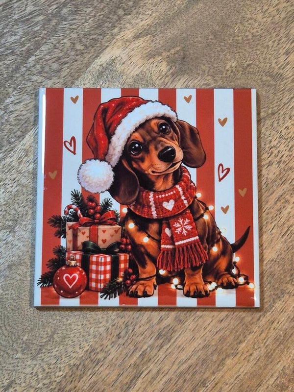 Tegel | Kerst teckel