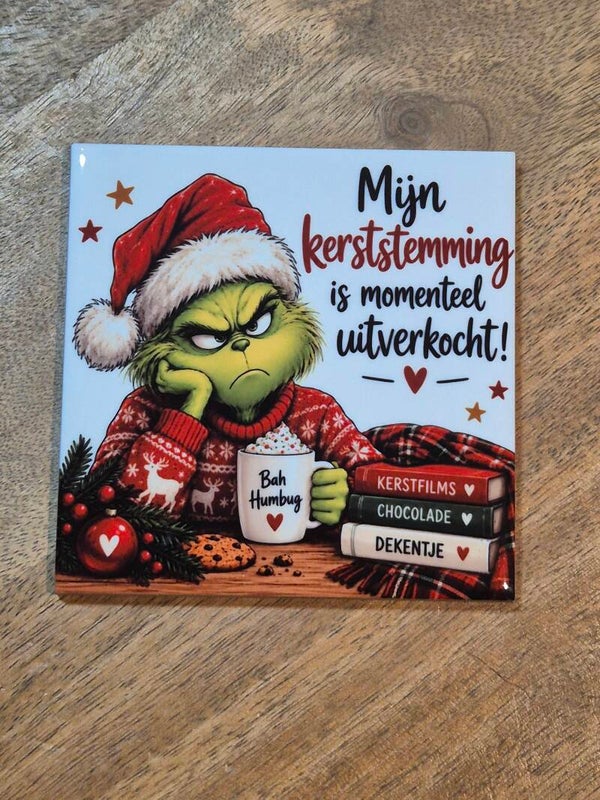 Tegel | Grinch mijn kerststemming is momenteel uitverkocht