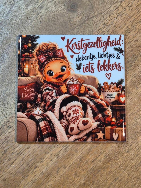 Tegel | Kerstgezelligheid eendje