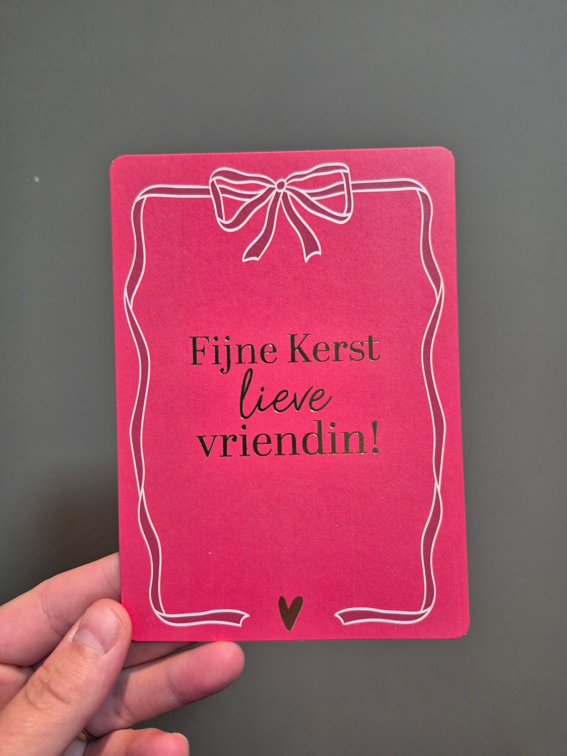 Wenskaart | Fijne kerst lieve vriendin
