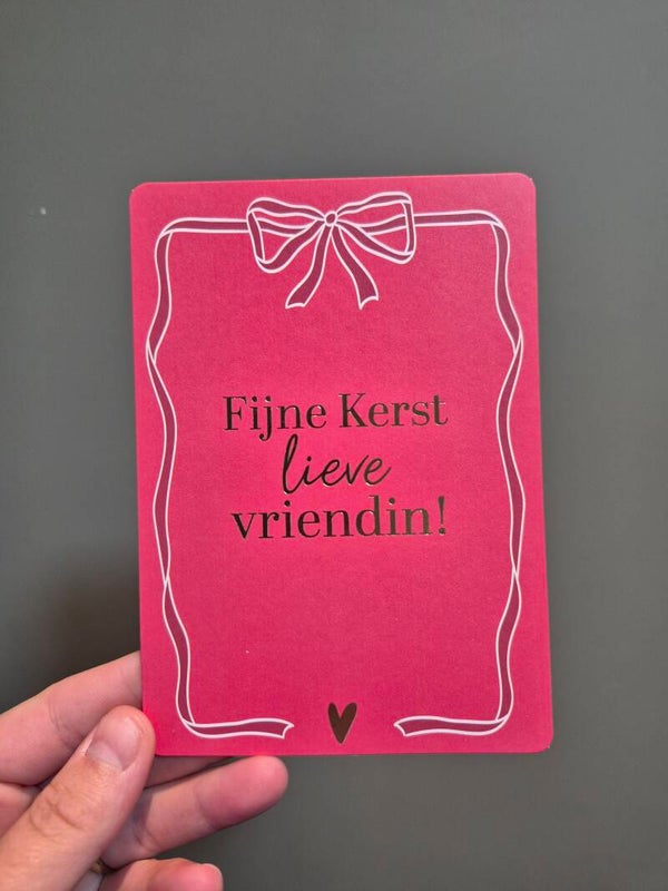 Wenskaart | Fijne kerst lieve vriendin