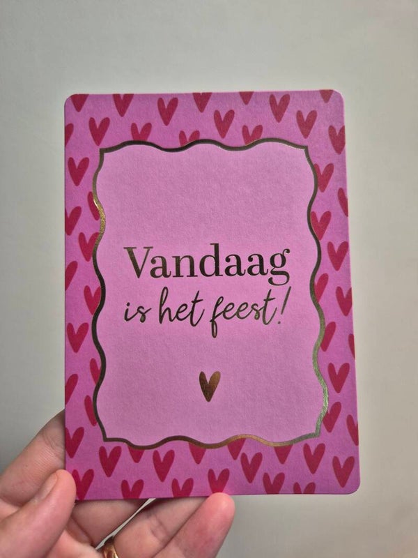 Wenskaart | Vandaag is het feest