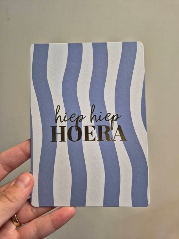 Wenskaart | Hiep hier hoera