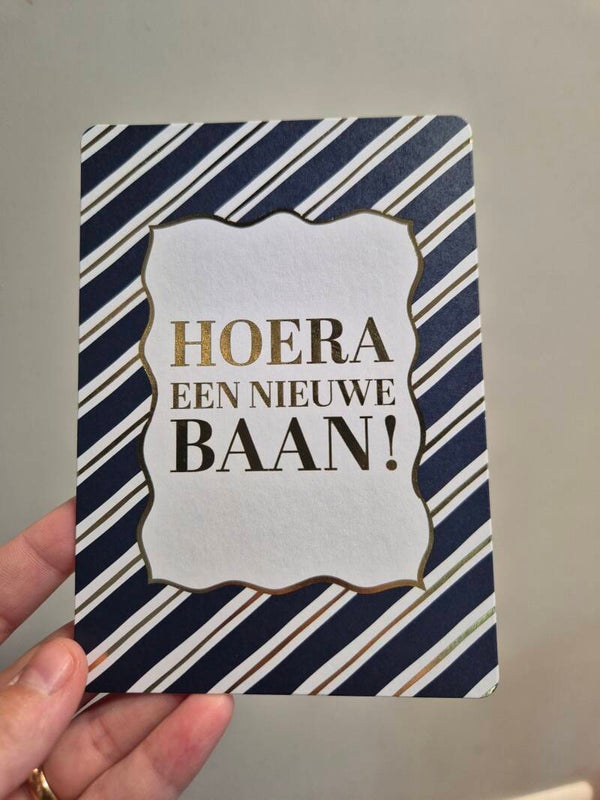 Wenskaart | Hoera een nieuwe baan
