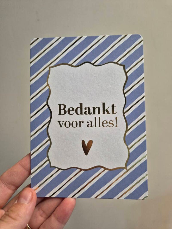 Wenskaart | Bedankt voor alles