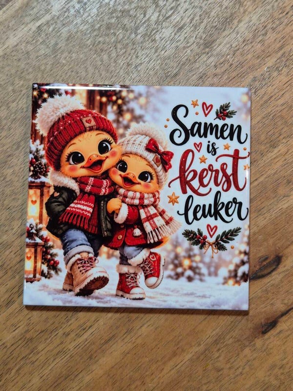 Kersttegel | Samen is kerst veel leuker