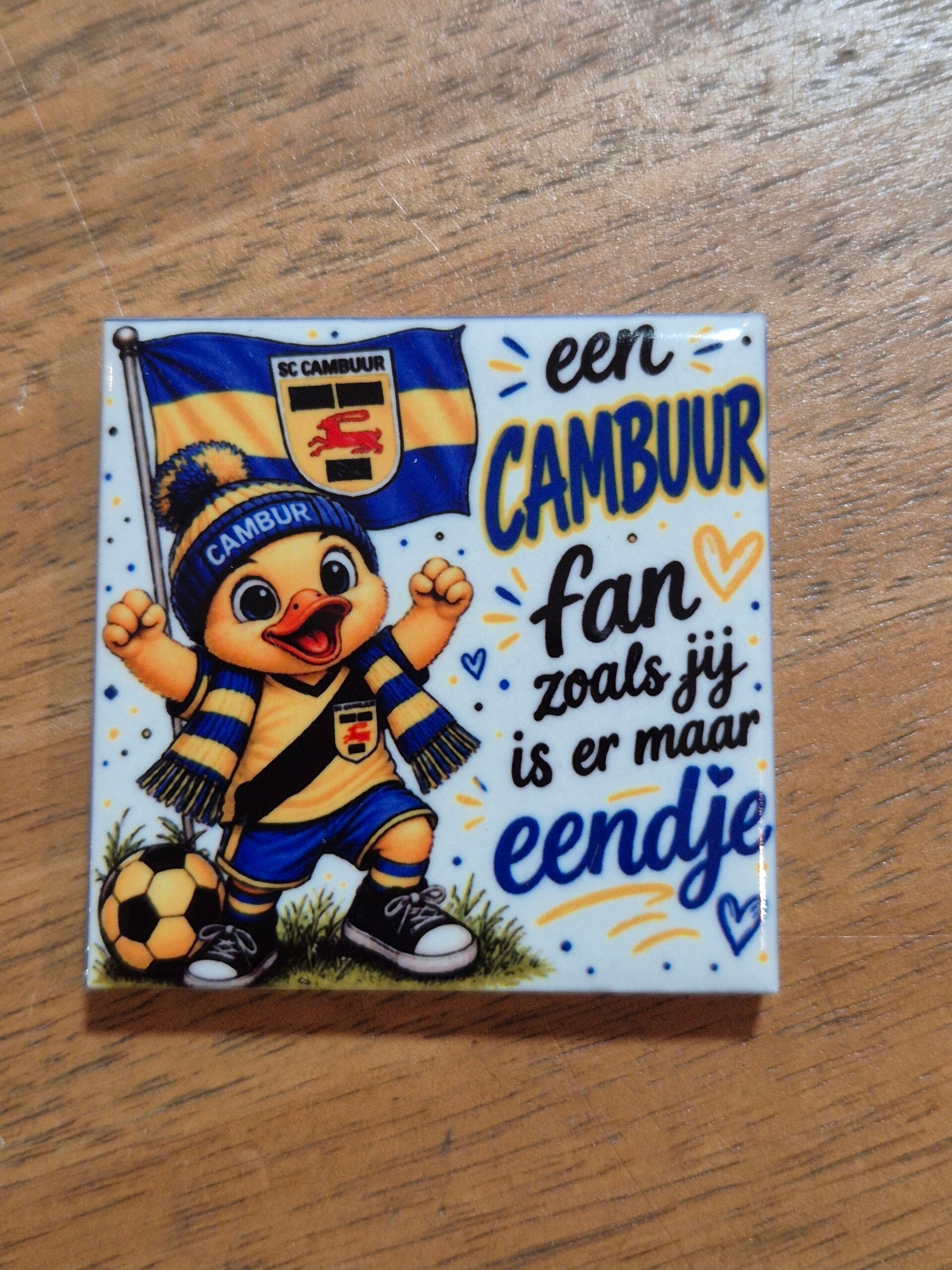 Magneet tegel | Cambuur fan eendje