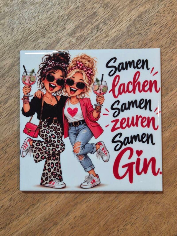 Tegel | Samen lachen samen zeuren gin