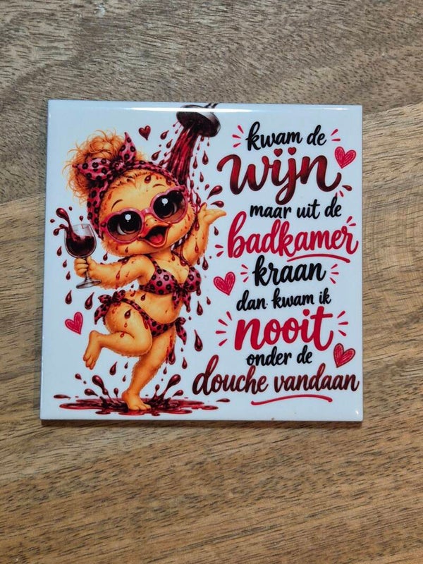 Tegel | Wijn badkamerkraan