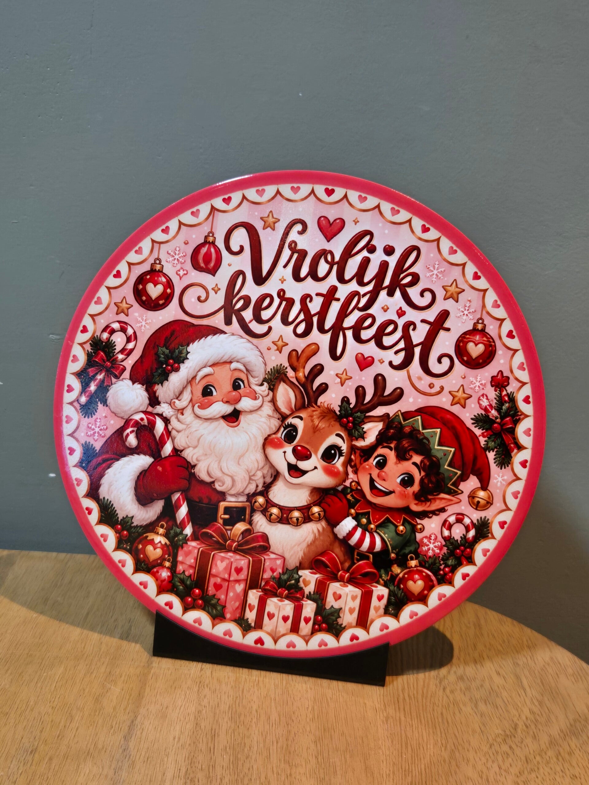 Ronde tegel | Vrolijk kerstfeest
