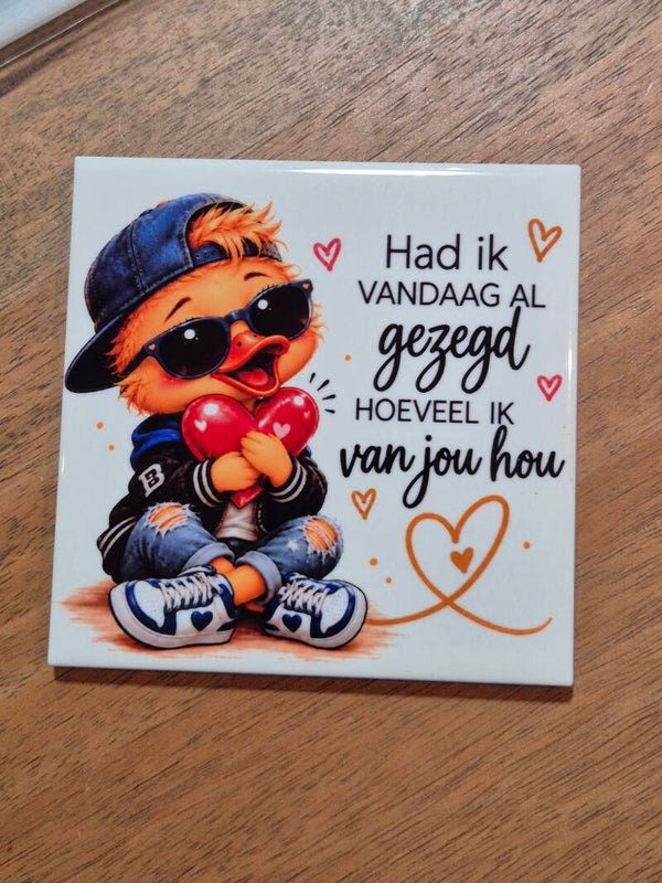 Tegel | Had ik al gezegd hoeveel ik van jou hou...man