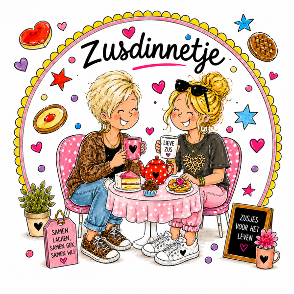 Tegel Zusdinnetje boog 1 kort 1 knot