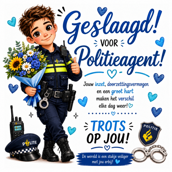 Tegel | Een politieagent geslaagd