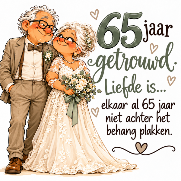 Tegel | 65 jaar getrouwd