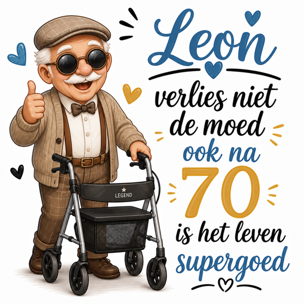 Tegel | Leon 70 jaar