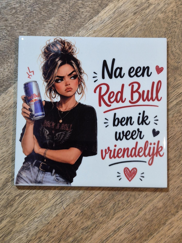 Tegel | Na een RedBull ben ik vriendelijk