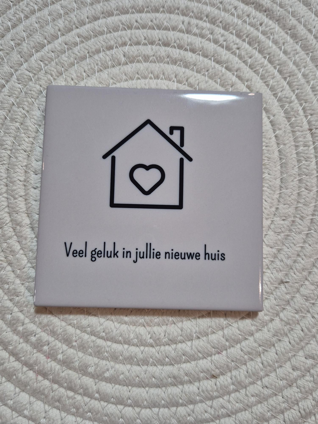 Tegel | Veel geluk in jullie nieuwe huis