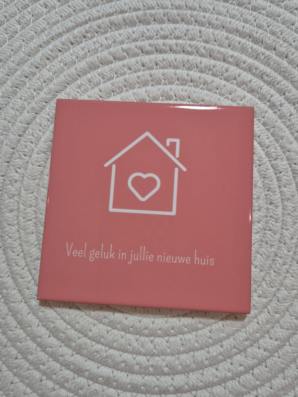 Tegel | Veel geluk in jullie nieuwe huis