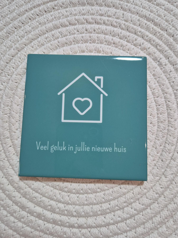 Tegel | Veel geluk in jullie nieuwe huis