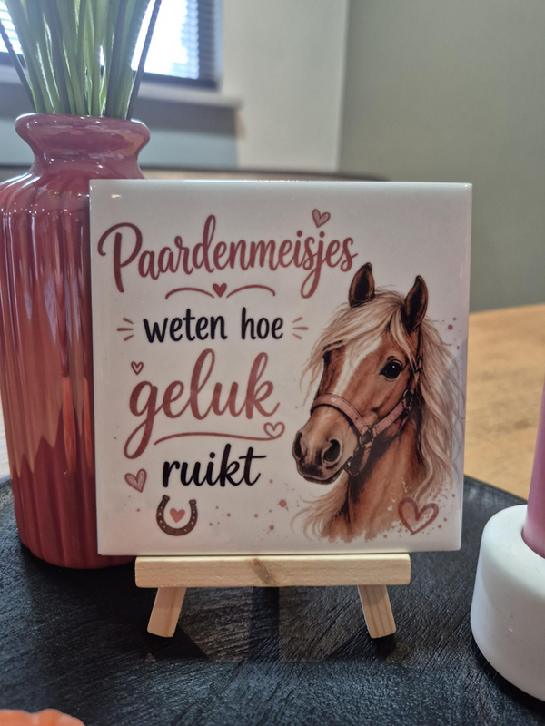 Tegel | Paardenmeisje weten hoe geluk ruikt