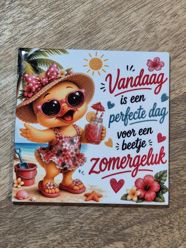 Tegel | Vandaag is een perfecte dag voor een beetje zomergeluk