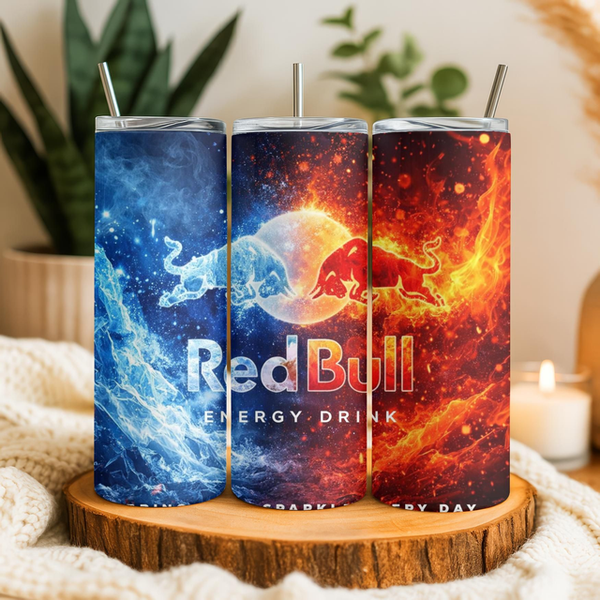 Tumbler / Drinkbeker | RedBull water en vuur