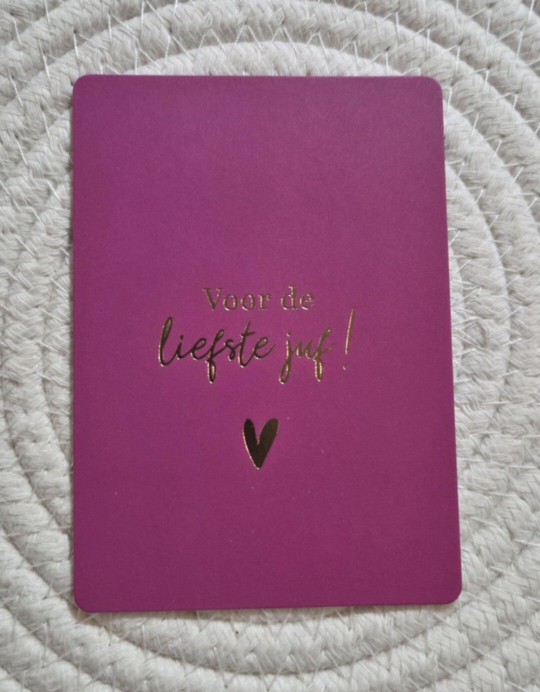 Cadeaukaartje | Liefste Juf