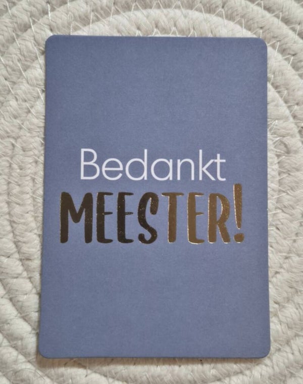 Cadeaukaartje | Bedankt Meester