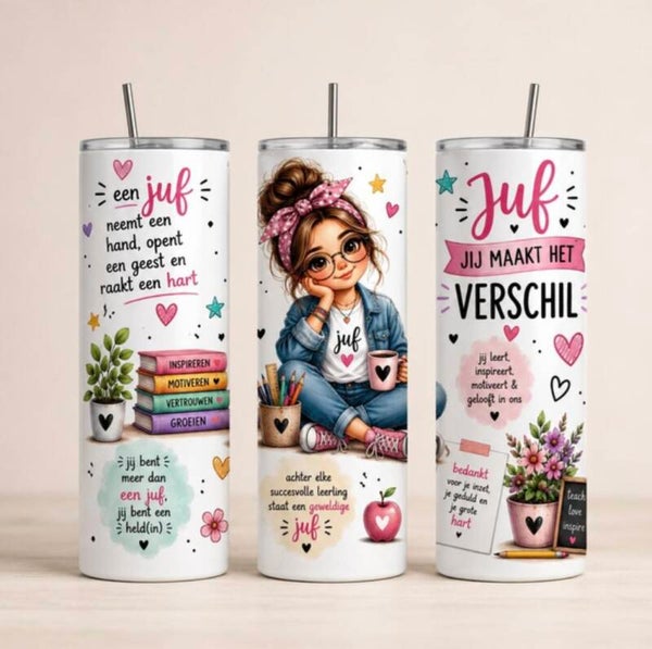 Tumbler/ Drinkbeker | Juf