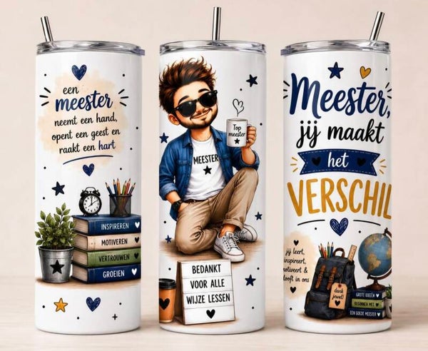 Tumbler / Drinkbeker | Meester