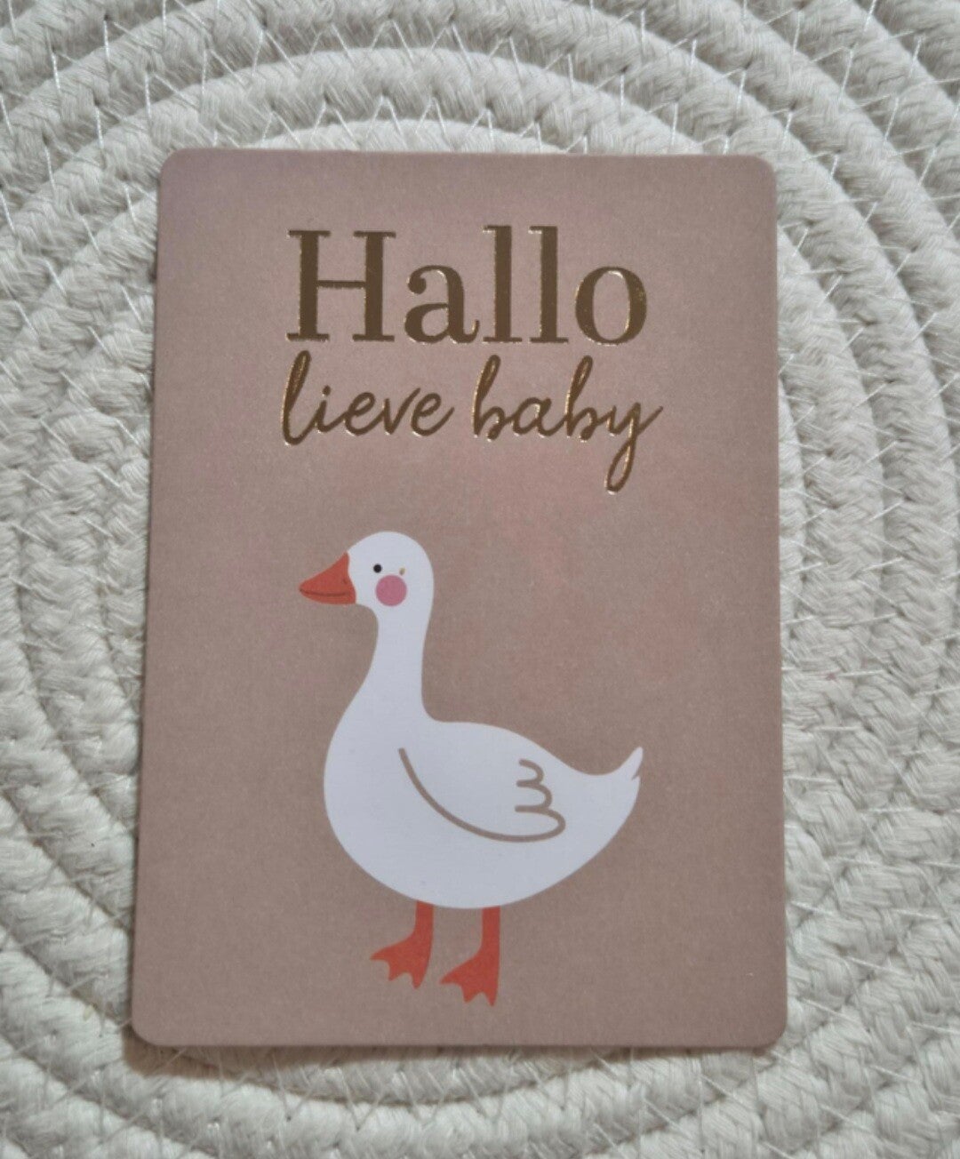 Cadeaukaartje | Hallo lieve baby